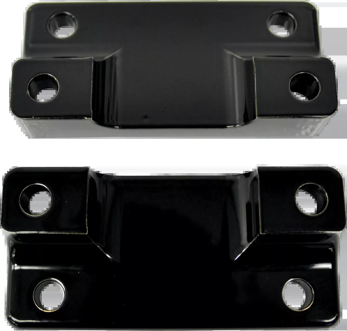 DRAG SPECIALTIES Fender-To-Fork Adapters - Gloss Black 1410-0064