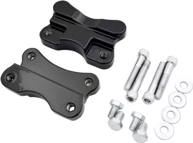 DRAG SPECIALTIES Fender-To-Fork Adapters - Gloss Black 1410-0067