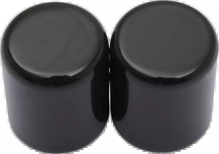 Drag Specialties Gloss Black 1" Small Rear Luggage Magnetic Docking Point Covers