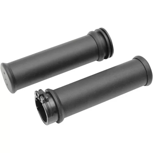Drag Specialties OEM-Style Replacement Rubber Grips for Harley Dual Cable