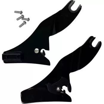 Drag Specialties Quick Release Side Plates for '09-25 Harley Davidson Touring - Black