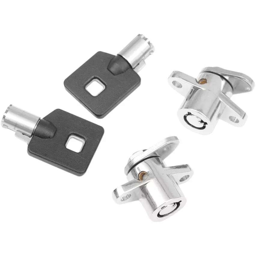 Drag Specialties Replacement Saddlebag Lock Set with Keys Harley OEM Saddlebags
