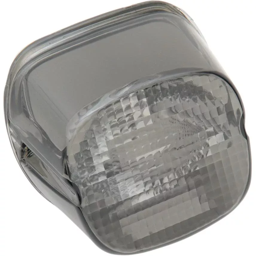 Drag Specialties Smoke Laydown Taillight Lens With Top Tag Window Harley 03-18