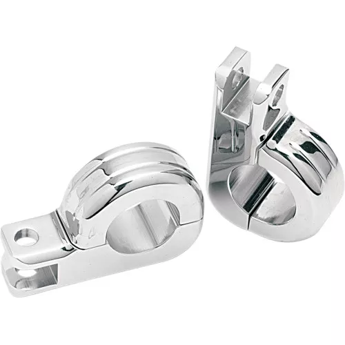 Drag Specialties Two-Piece Footpeg Clamps for Harley