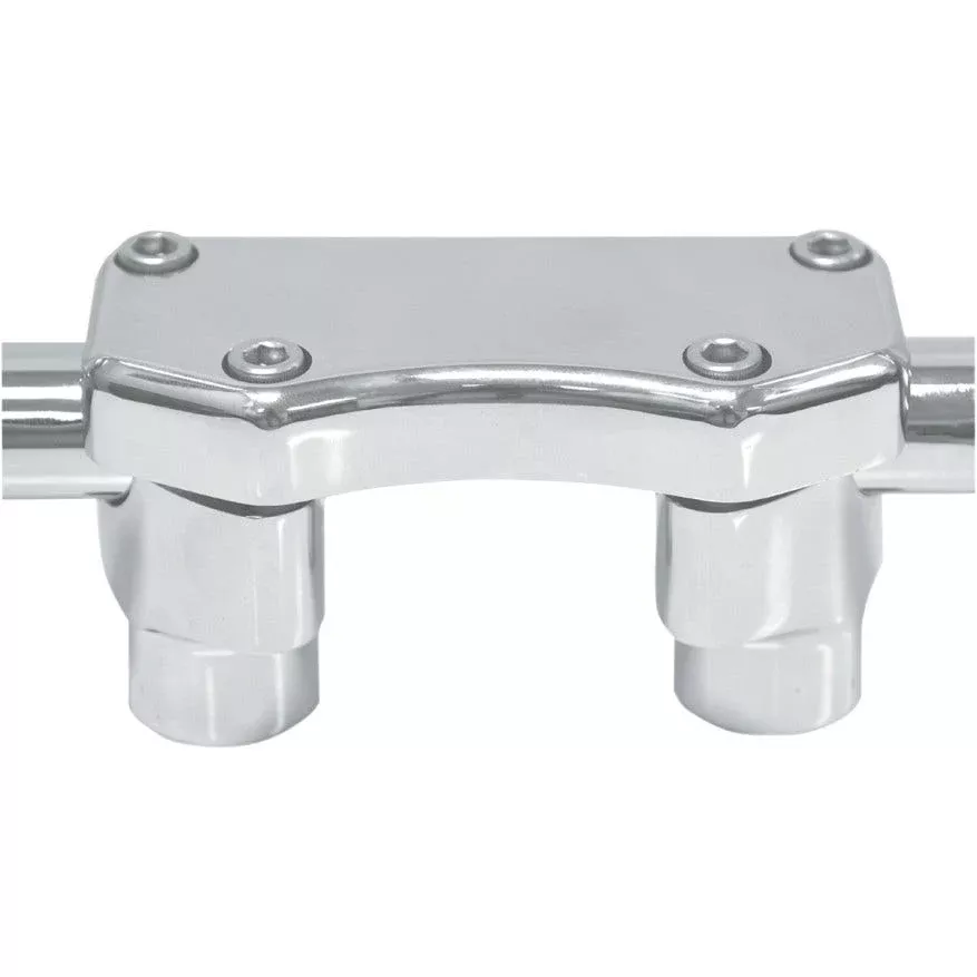 Drag Straight Chrome 1.5" Tall Forged Aluminum Risers W/ 1" Clamp for Harley