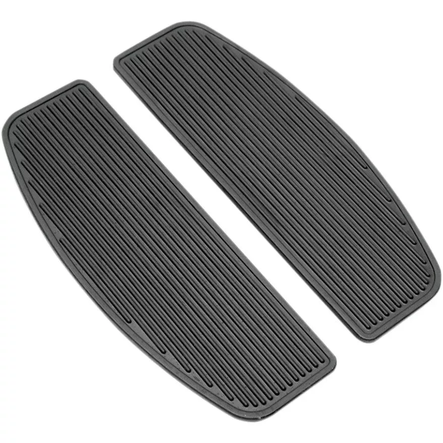 Drag Traditional D Shaped OEM Style Driver Floorboard Inserts Pair for Harley 06-14 FLH/T