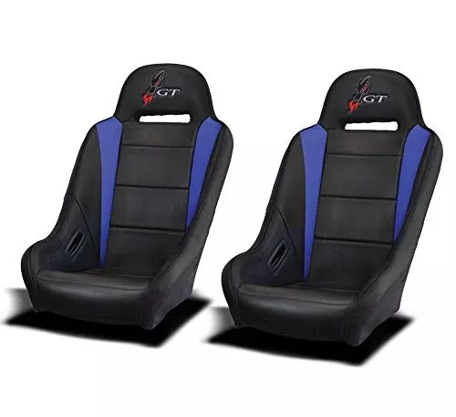 Dragonfire Racing 15-1157 HighBack GT Seats (Pair) – Black/Blue
