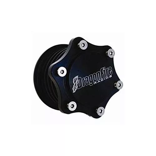 Dragonfire Racing Quick Release Hub for Steering Wheel 6-Bolt Billet Black Univ
