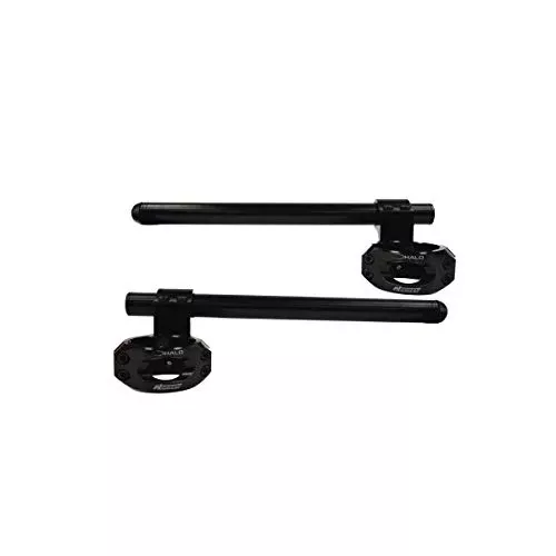 Driven Racing Halo Riser Clip-Ons (50mm) (Black) Compatible with 05-18 Yamaha YZF-R6