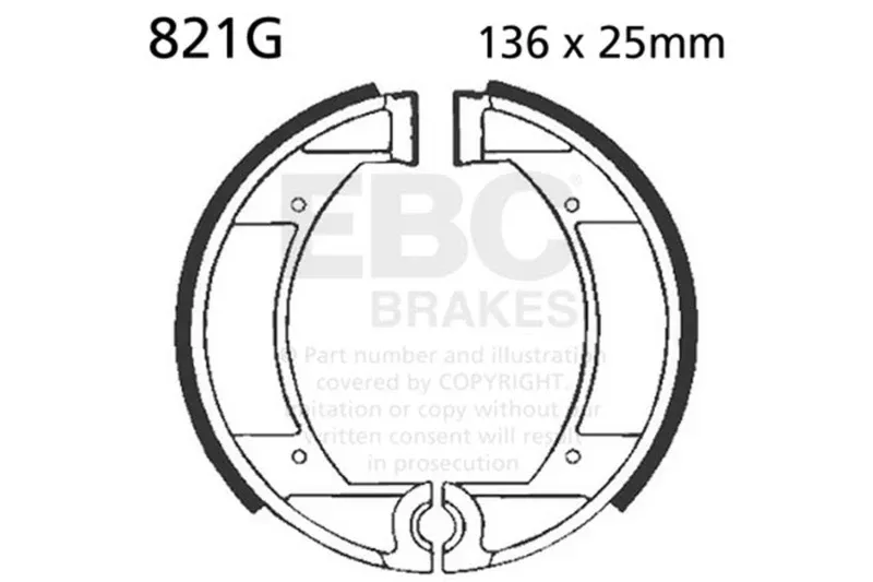 EBC 84-85 Maico/M-Star All Models Front Left Sintered HH/R Brake Pads
