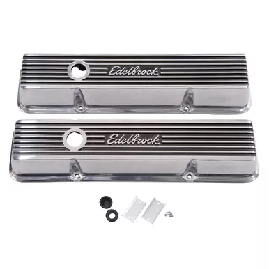 Edelbrock 4263 Valve Cover Kit (Elite II Series SBC Tall)