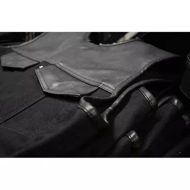 Espinozas Leather Hybrid Vest