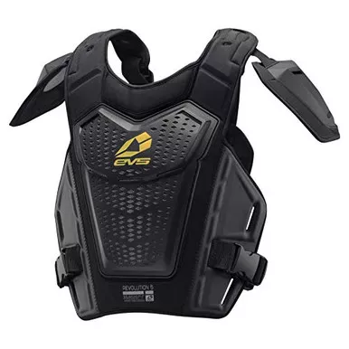 EVS Sports RV5-BK-S/M Revo 5 MX Offroad Chest Protector Black Small/Medium