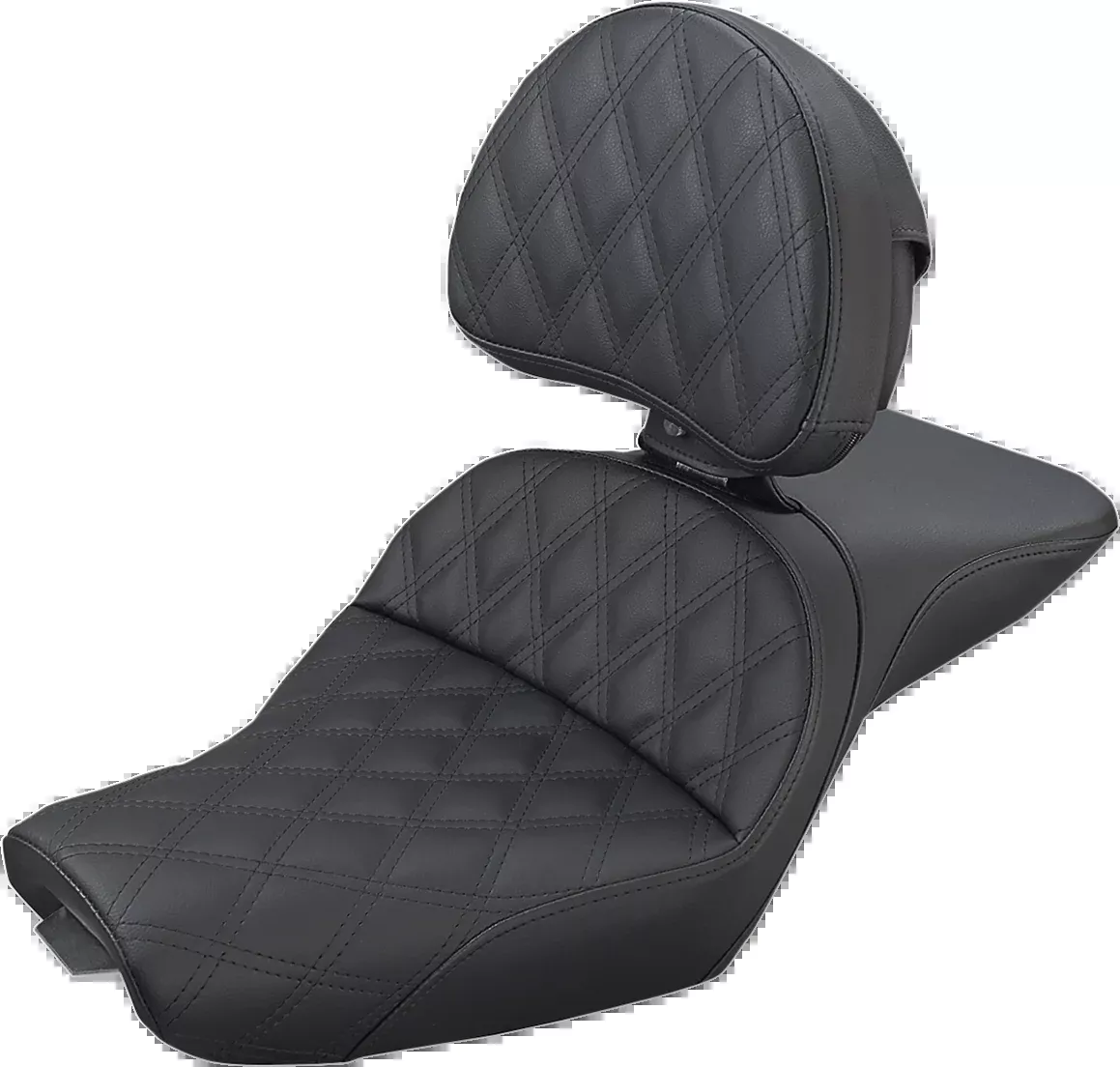 Explorer Seat - With Backrest - Lattice Stitched - Black - XL '04-'20