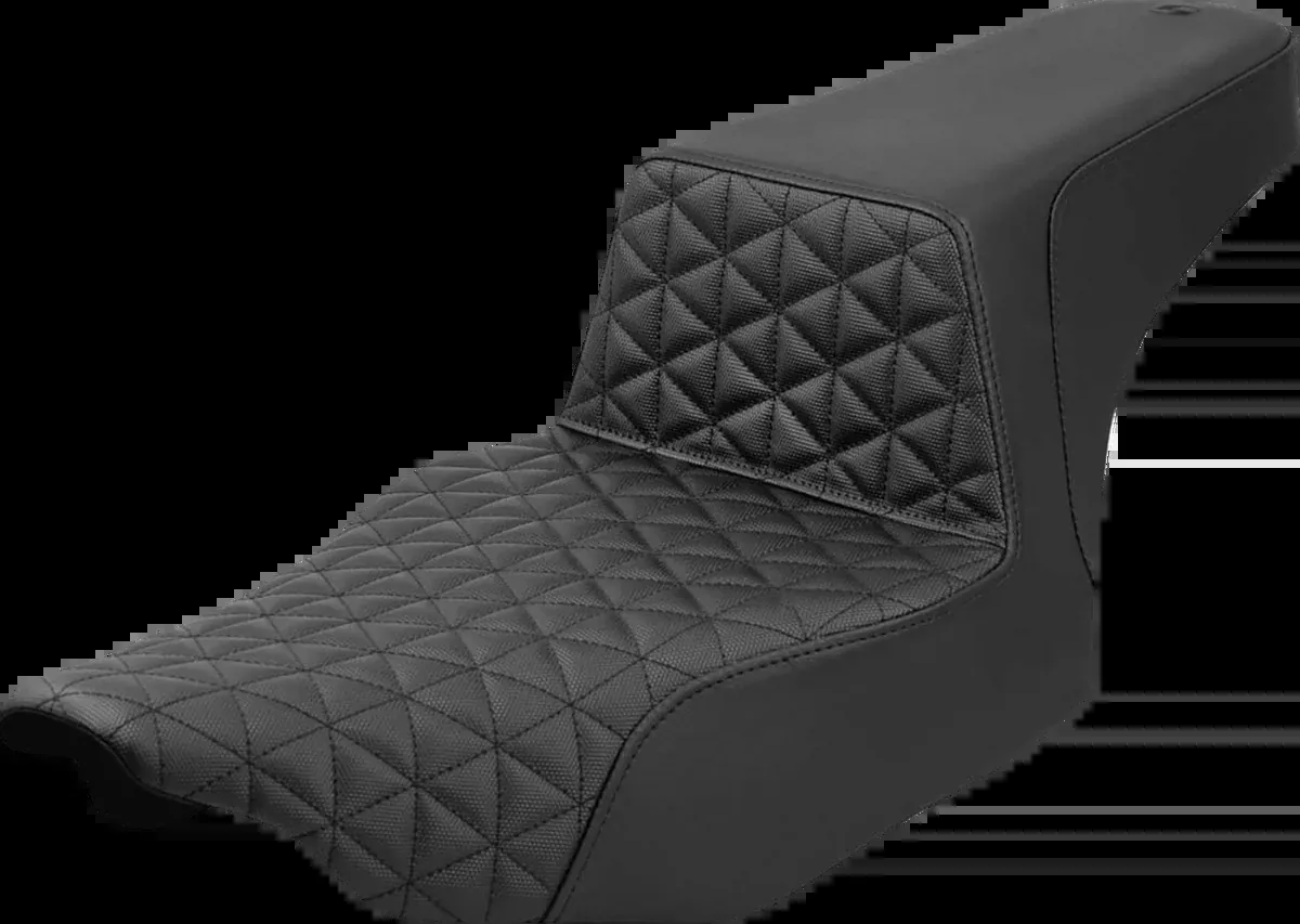 Extended Step-Up Seat - Tri-Gripper - Black - FLH/FLT '23-'25