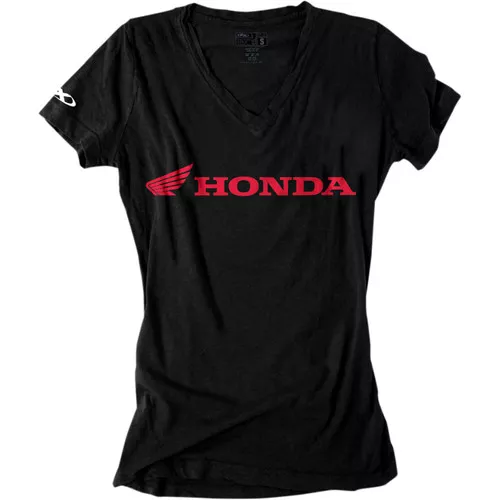 Factory Effex Logo Womens V-Neck Short Sleeve Shirt
