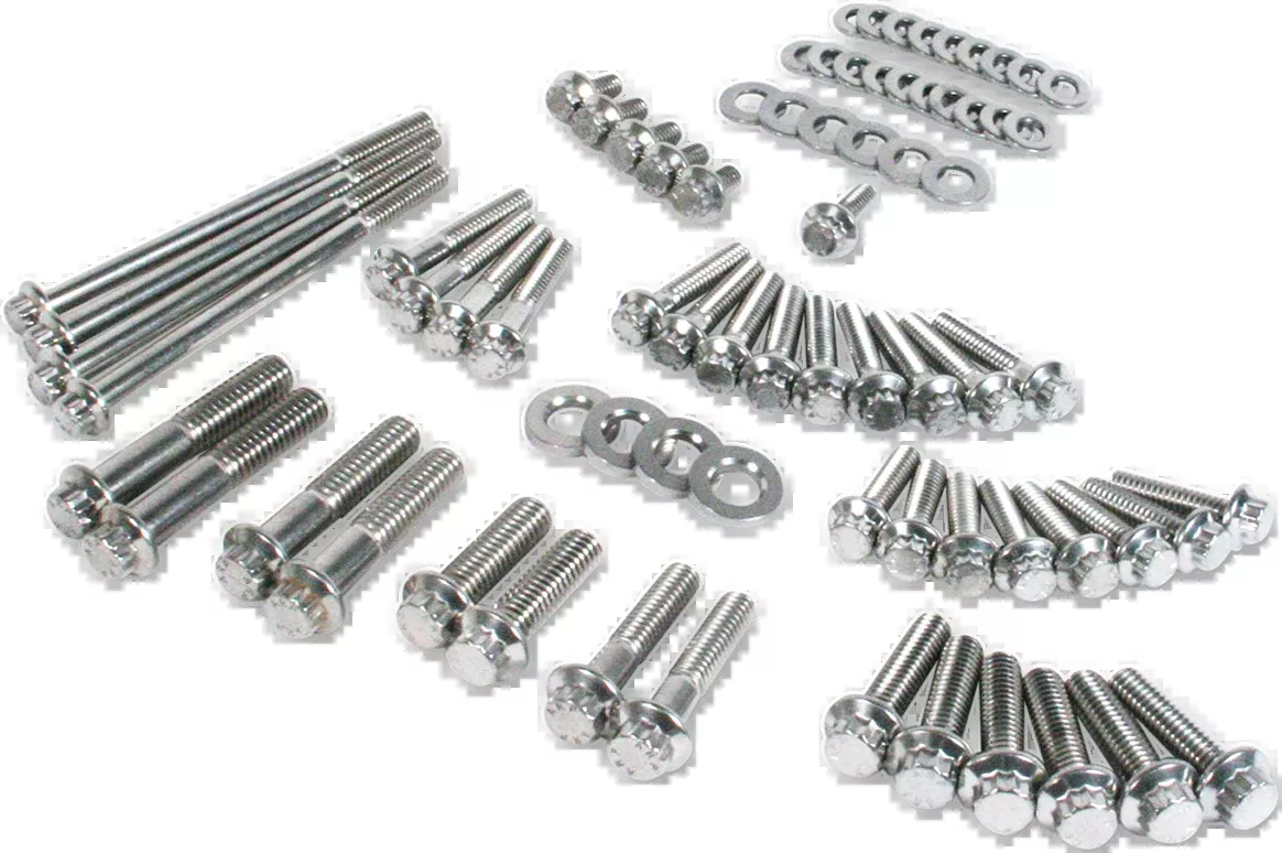 Fastener Kit - External Primary/Transmission - 12-Point/Dress-Up - Softail