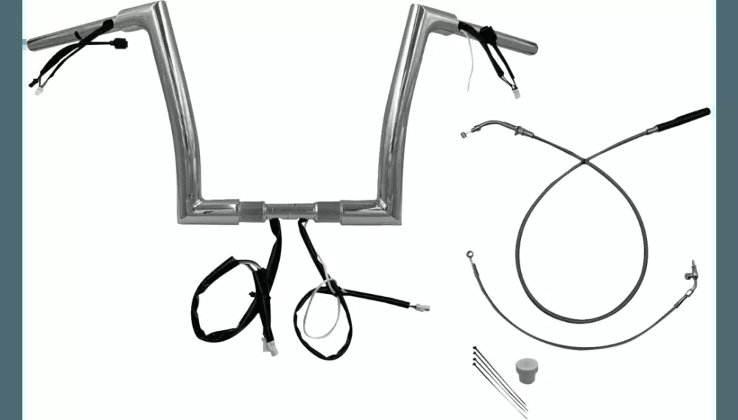 Fat Baggers 1-1/2" EZ Install Flat Top Handlebar Kit for 2024 Harley Davidson Road Glide Models and '23-24 CVO FLTRSE - 12" Chrome or Black