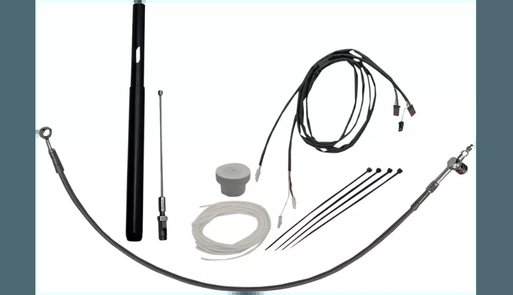 Fatbaggers 16 inch EZ Handlebar Installation Kit for '21 Harley Davidson Street Glide/Electra Glide Models - Black