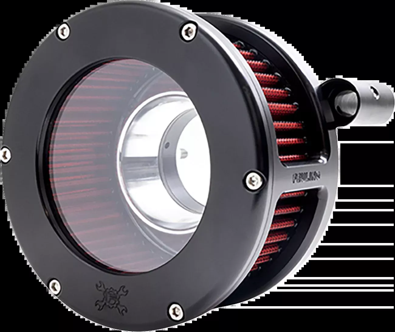 Feuling BA Air Cleaner Kit - Black/Clear with Red Filter - '93-'99 Evolution Big Twin - 5464