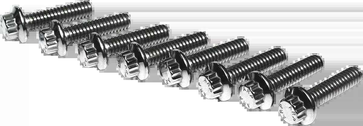 Feuling Bolts - Lifter Block - 12-Point/Dress-Up - 8 Pack - Twin Cam - 3033