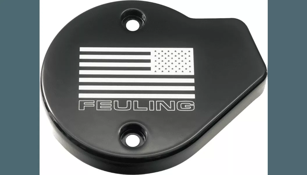Feuling Cam Cover for '24-Up Harley Davidson Road Glide, Street Glide and '23-Up CVO FLTRXSE CVO Road Glide, FLHXSE CVO Street Glide Touring Models - Flag Reverse