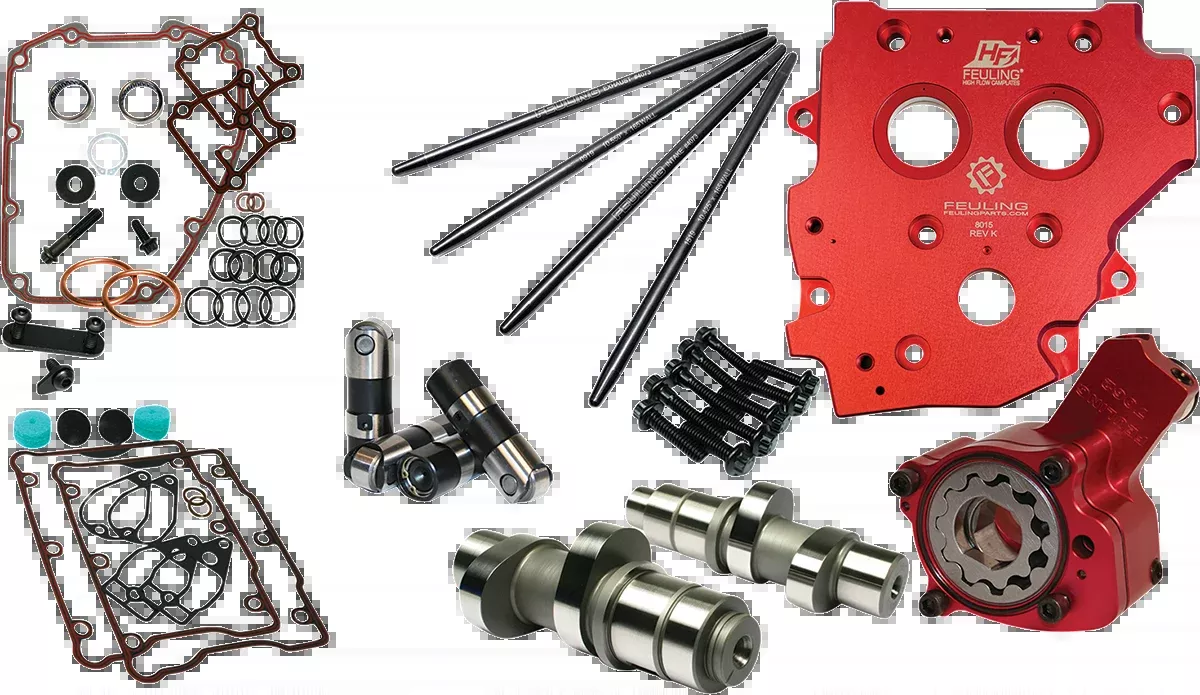 Feuling Camchest Kit - Race Series - Reaper 574 - Gear Drive - w/One Piece Pushrods - Twin Cam '07-'17 - 7217P