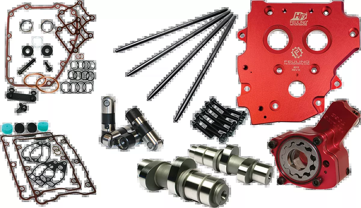 Feuling Camchest Kit - Race Series - Reaper 594 - Gear Drive - w/One Piece Pushrods - Twin Cam '07-'17 - 7237P