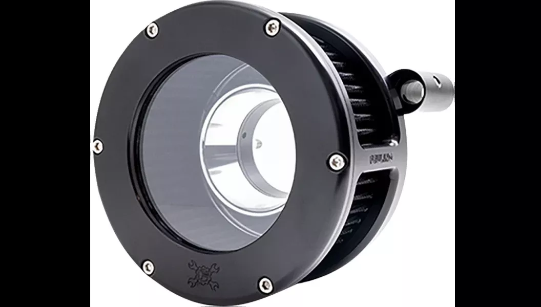 Feuling Oil Pump Corp. BA Air Cleaner Kit – Black/Clear with Black Filter – Twin Cam – 5544