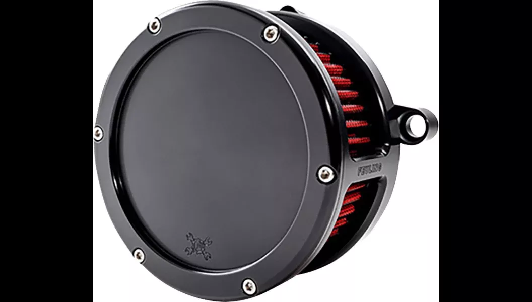 Feuling Oil Pump Corp. BA Air Cleaner Kit – Black with Red Filter – M8 – 5473