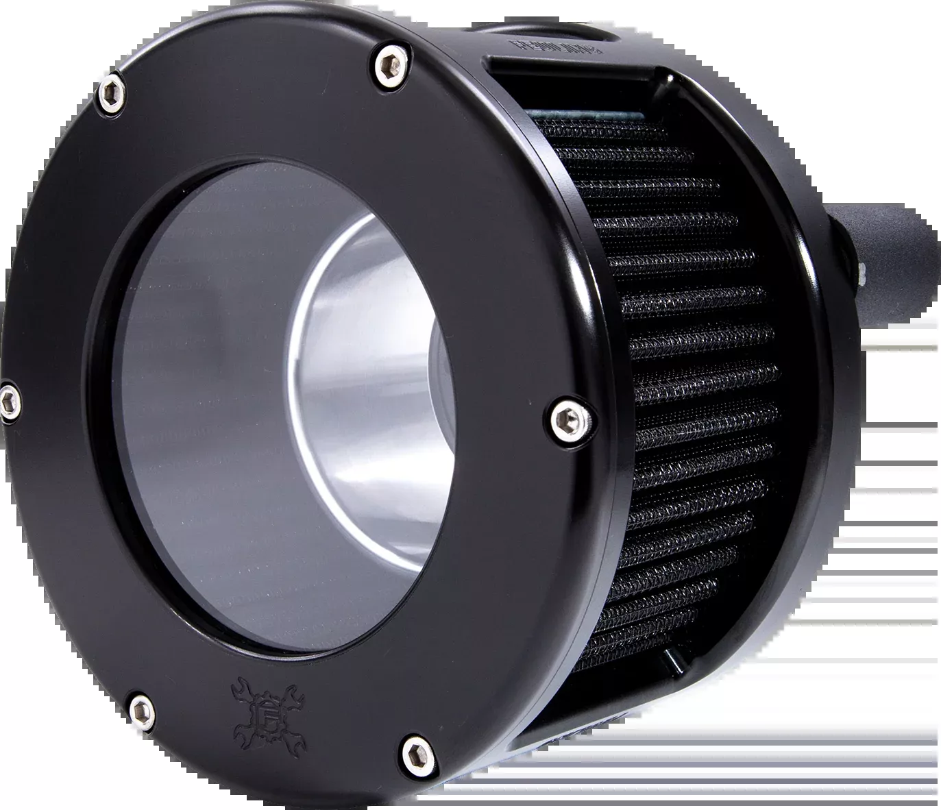 Feuling OIL PUMP CORP. BA Race Series Air Cleaner Kit - Black Anodized/Clear - 5524