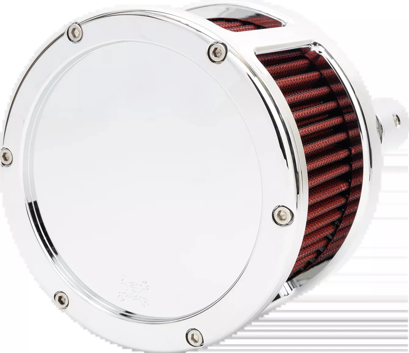 Feuling OIL PUMP CORP. BA Race Series Air Cleaner Kit - Chrome - M8 - Red Filter - 5427