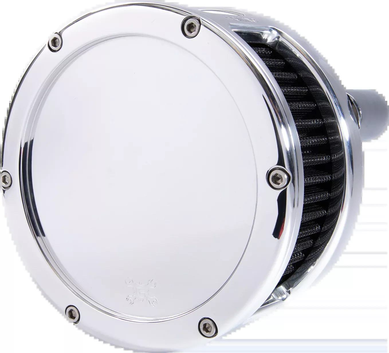 Feuling OIL PUMP CORP. BA Series Air Cleaner Kit - Chrome - Black Filter - 5537