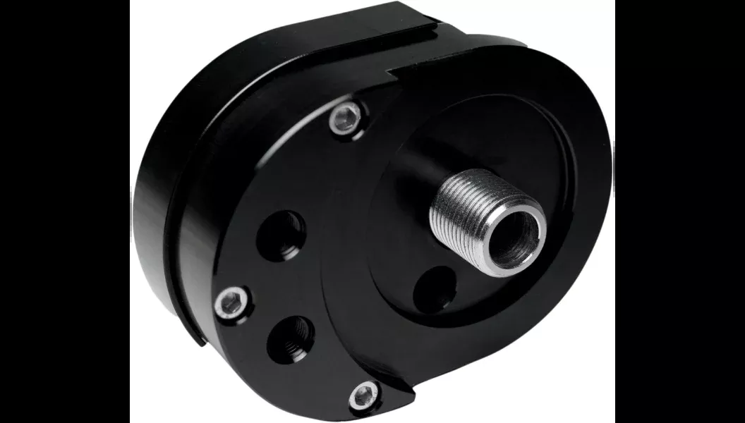 Feuling Oil Pump Corp. Offset Oil Filter Mount – Black – 2022