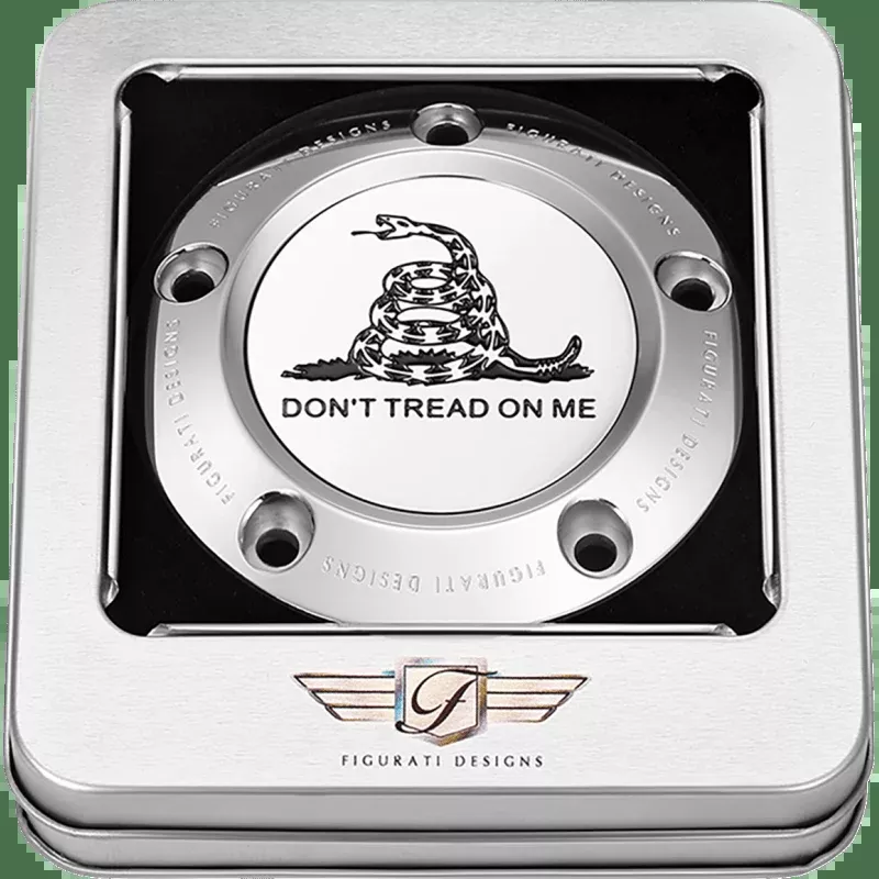 Figurati Designs Timing Cover With Don't Tread On ME, 5-Hole