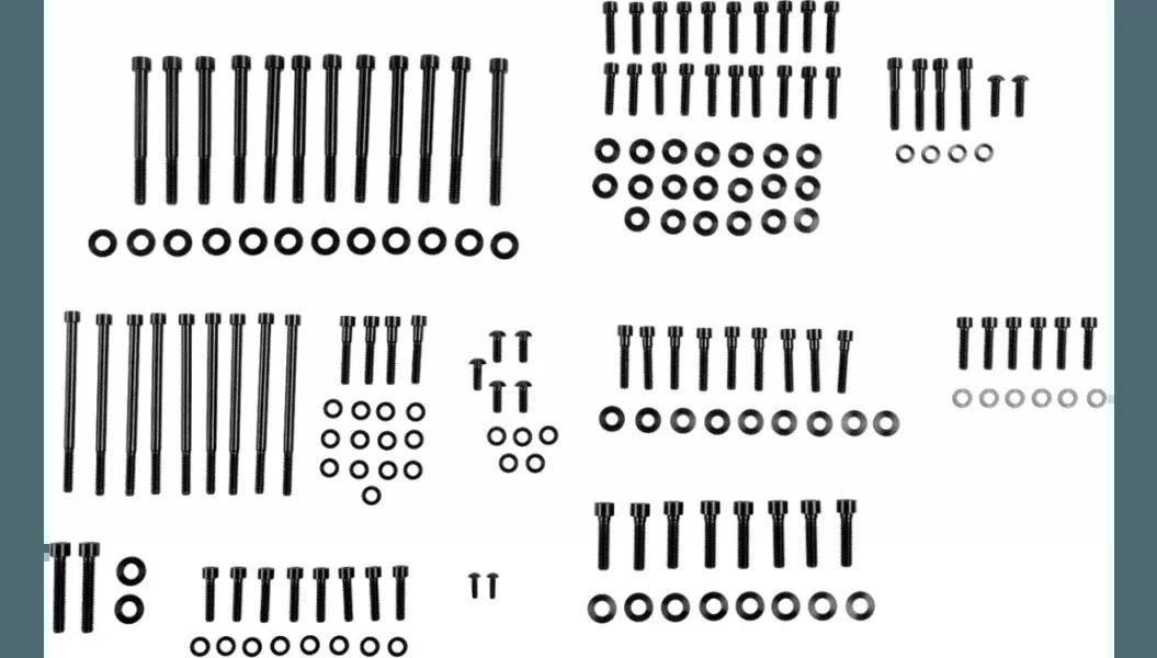 Figurati Titanium Hardware for '17-Up Harley Davidson Milwaukee 8 Engines (Select Finish)