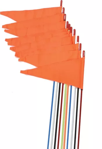 Firestik Safety Flags Stud Mount Yellow 7' 10/Pk - SR7-ST-NY