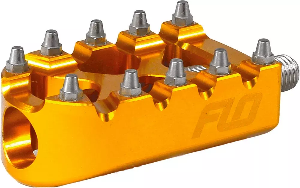 Flo Gold Moto Style Shift Peg 55-18 Harley Dyna Touring Softail Sportster FLHX
