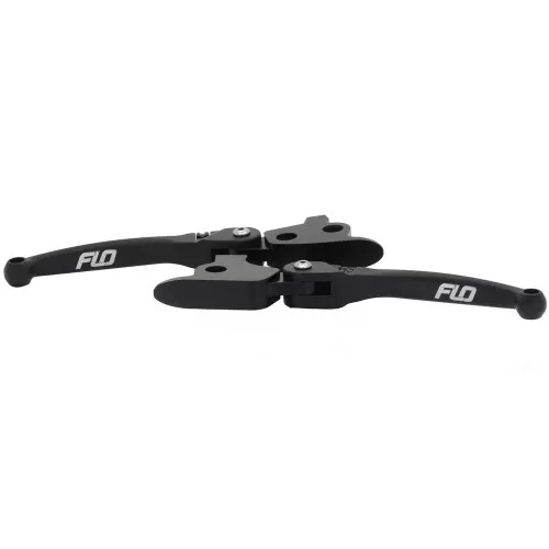 Flo Motorsports MX Style Adjustable Hand Levers for 2008-2013 Harley Touring - Black