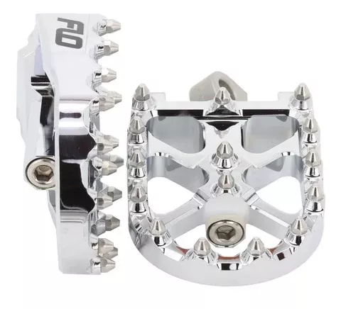 Flo Motorsports V3 Foot Pegs FOR Harley Davidson Chrome - FPEG-800V3CR