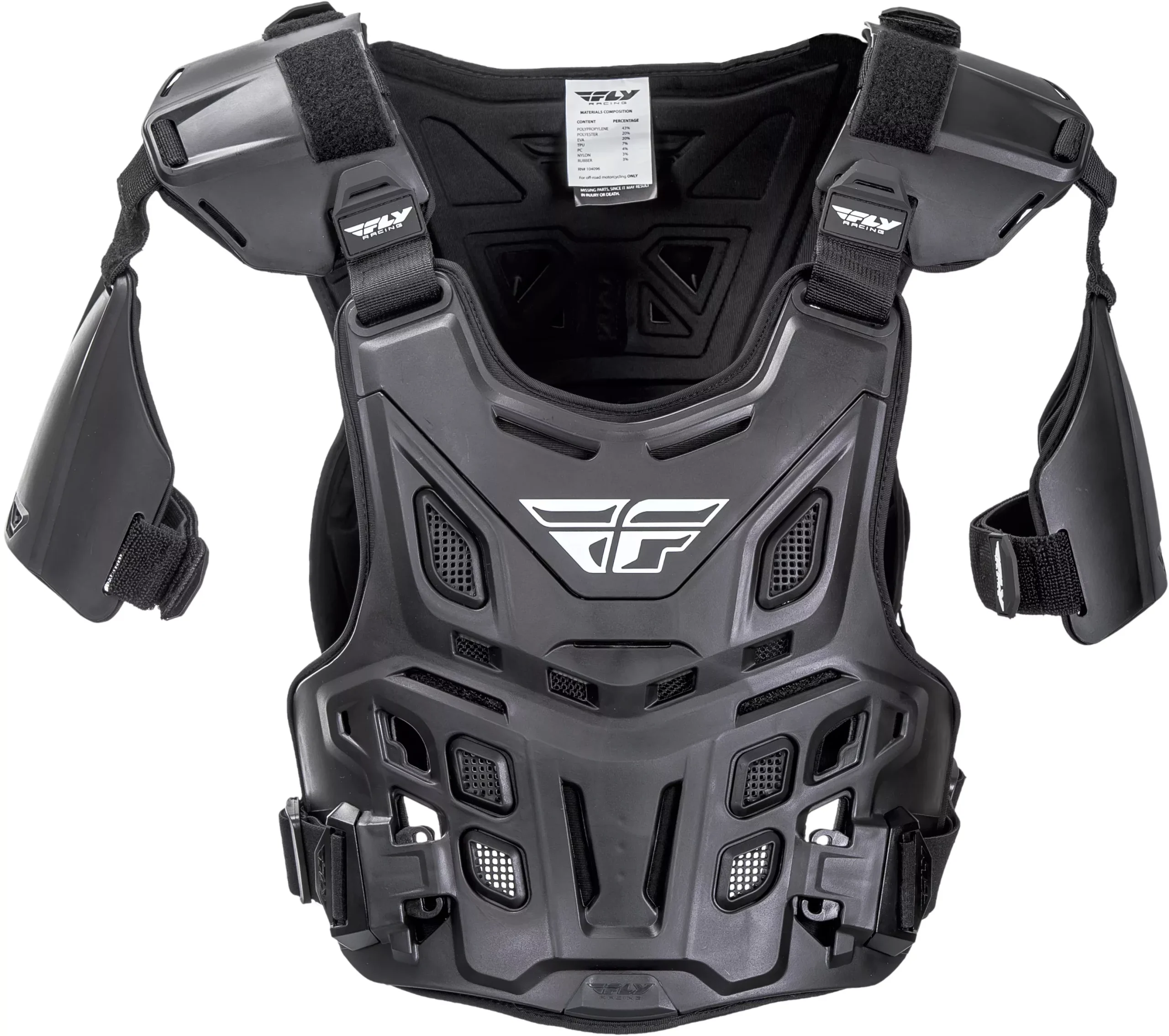 Fly Racing Ce Revel Offroad Roost Guard Black-36-16055
