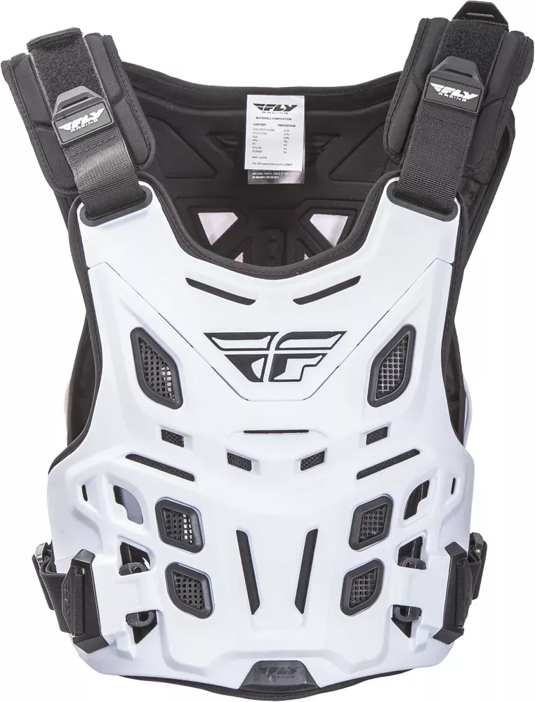 Fly Racing Ce Revel Race Roost Guard White-36-16050
