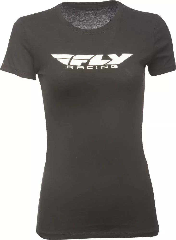Fly Racing Women’S Fly Corporate Tee Black Lg-356-0370L