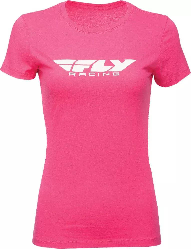 Fly Racing Women’S Fly Corporate Tee Raspberry Xl-356-0378X