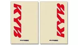 FORK DECAL SET KYB CLEAR RED, BLACKBIRD 5045K THICK DECAL, BB5045K