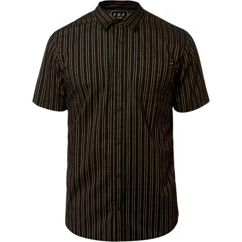 Fox Racing Branam Stripe Mens Short Sleeve Button Up Shirt