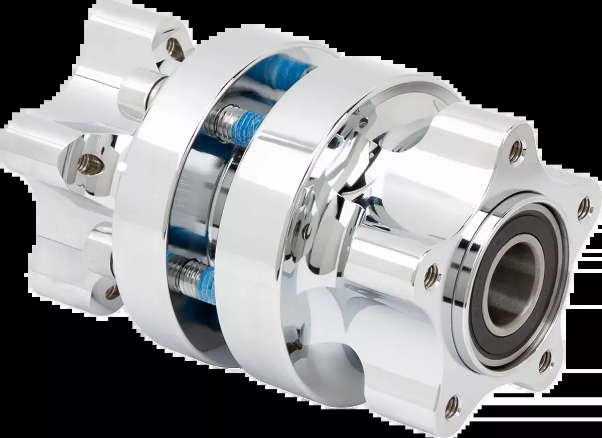Front Hub - Cartridge - Chrome - Kit - Softail Low Rider S/ST/El Diablo