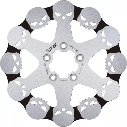 Galfer 11.8" Fixed Skull Rear Brake Rotor for 2008-2026 Harley Touring