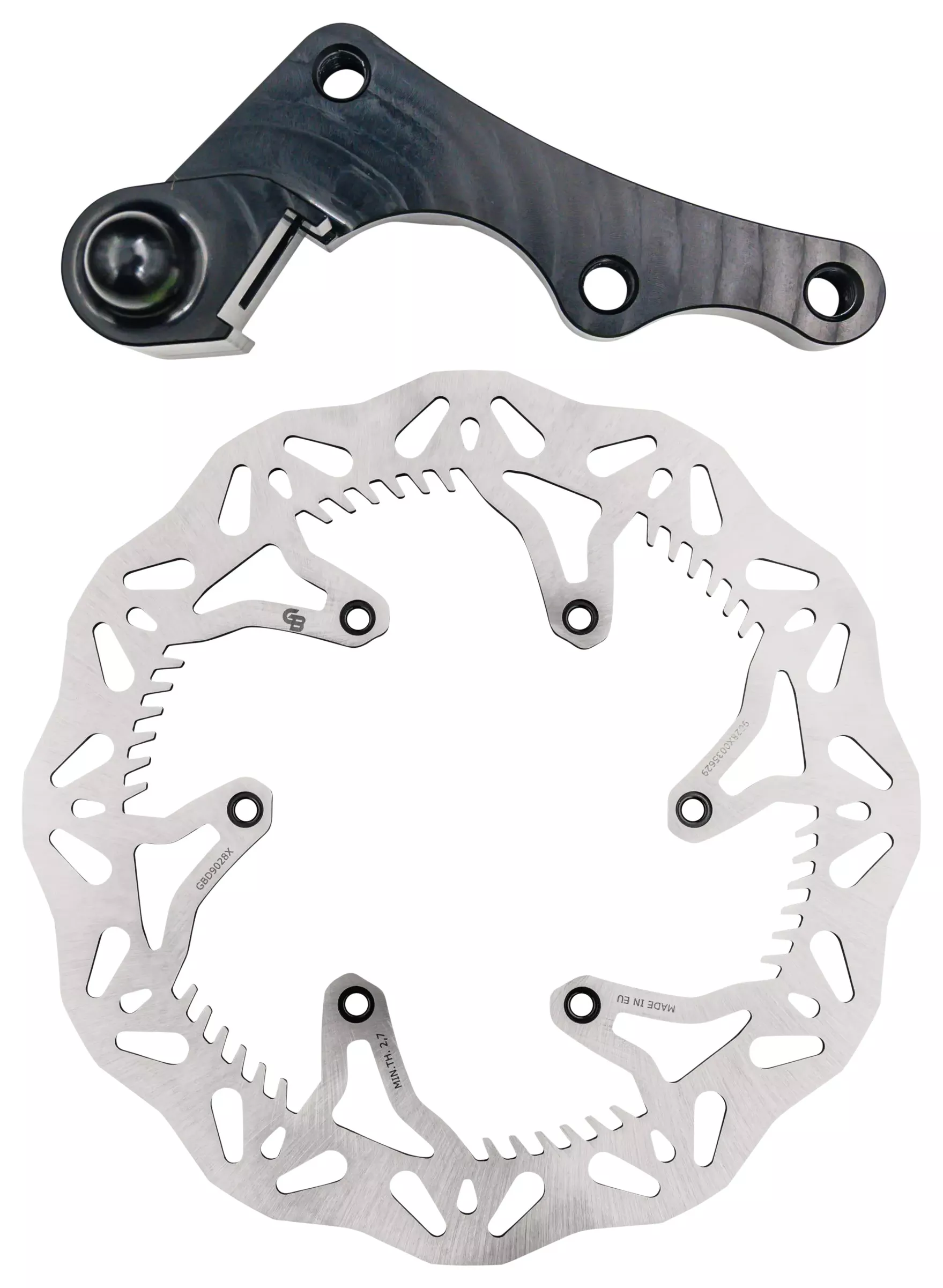 GBrakes 280mm Non Floating Wave Rotor Plus Bracket Honda 250cc-450cc 2019-2026