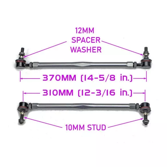 Godspeed Nissan Rogue Sport 2017-22 Front Anti-Sway Bar Adjustable Links, OE Replacement
